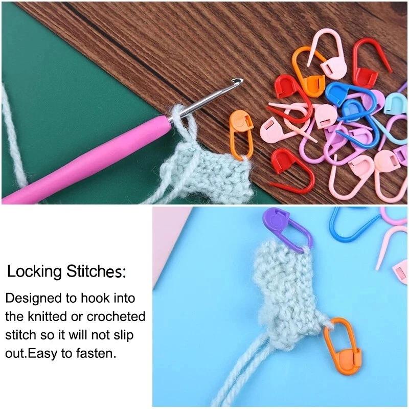 50-350pcs Mini Knitting Crochet Locking Plastic Safety Pins Knitting Markers Clothing Accessories for DIY