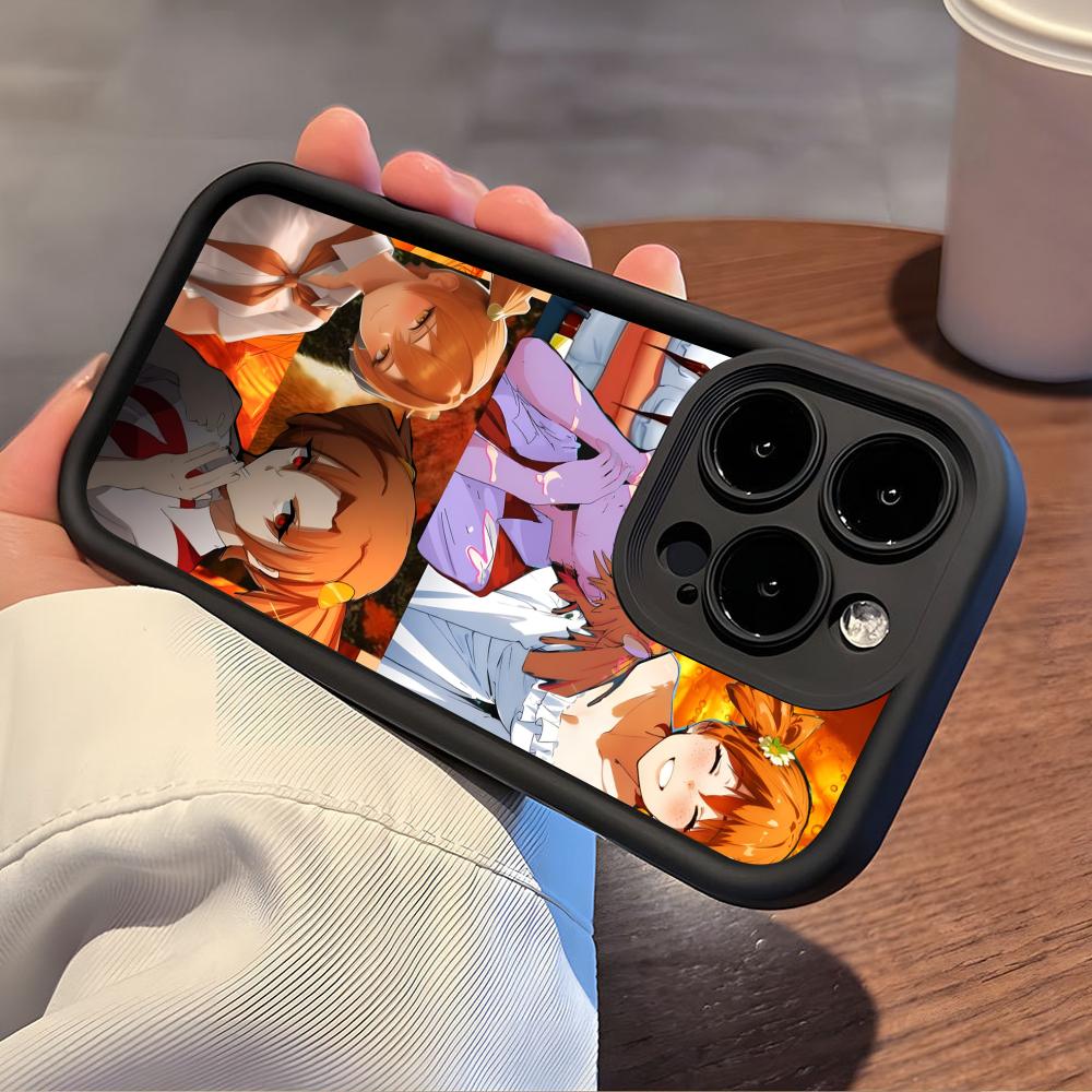 Вечное Лето Алиса Утолщенный ТПУ Чехол для Мобильного Телефона для iPhone 17 16 15 14 13 12 11 Air Pro Max Plus Цветной Чехол