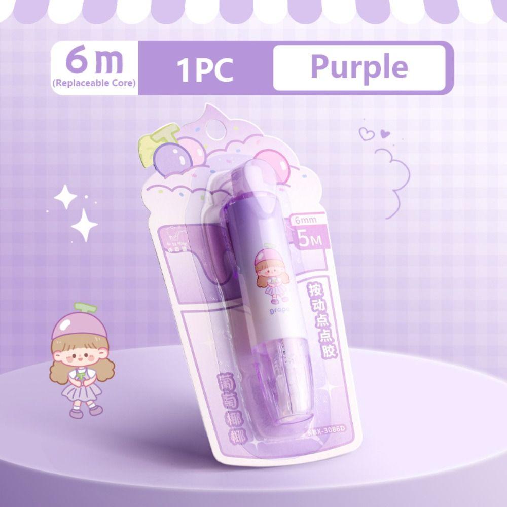 Ручка Форма Dot Клей DIY Скрапбукинг Двусторонняя клейкая лента Высокое качество Клейкая лента Школьный офис