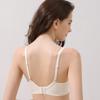 Женский мягкий стальной бюстгальтер с кольцом, ультратонкий бюстгальтер со сборками, нижнее белье пуш-ап, регулируемое бесшовное нижнее белье