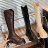 High Boots Children 2025 Autumn and Winter Versatile Knee Boots Women's Thick-soled Thick Heel Show High Spice Girl Wind Chimney Boots