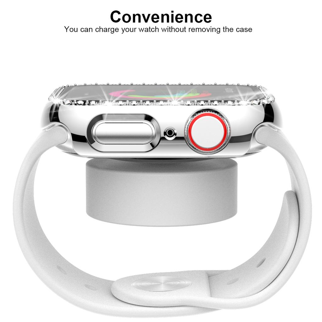 Band+Case for Apple Watch 45mm 41mm 40mm 44mm Screen Protector for Women Bracelet for IWatch 9 8 7 6 SE 5 4 3 Watch Accessories