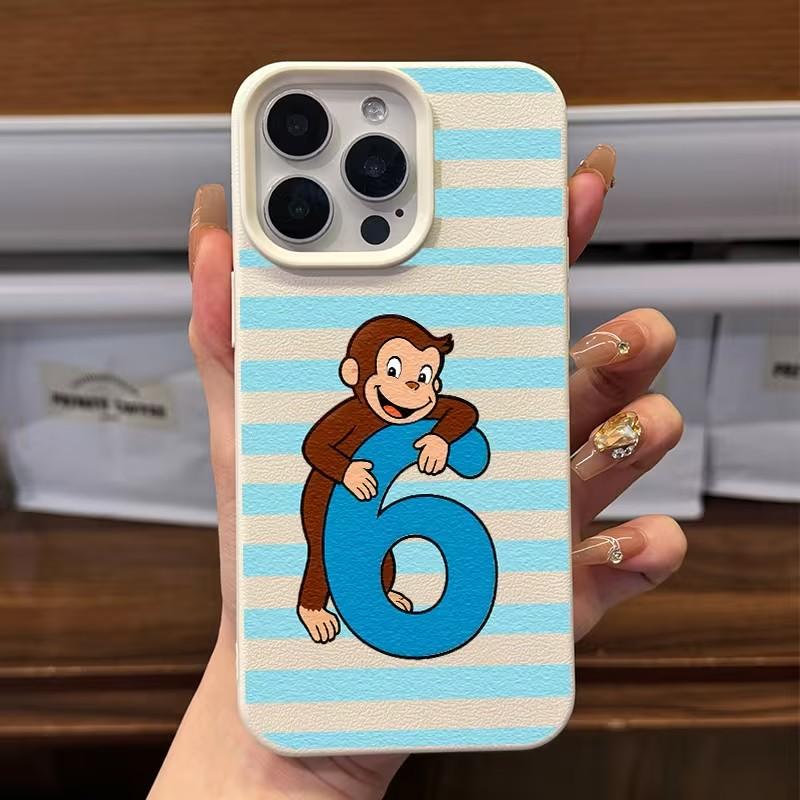 Monkey Lichee leather pattern Phone Case For Samsung A57 A36 A26 A07 A55 A35 A16 A06 A54 A34 A25 A24 A15 A14 A05S A05 5G George