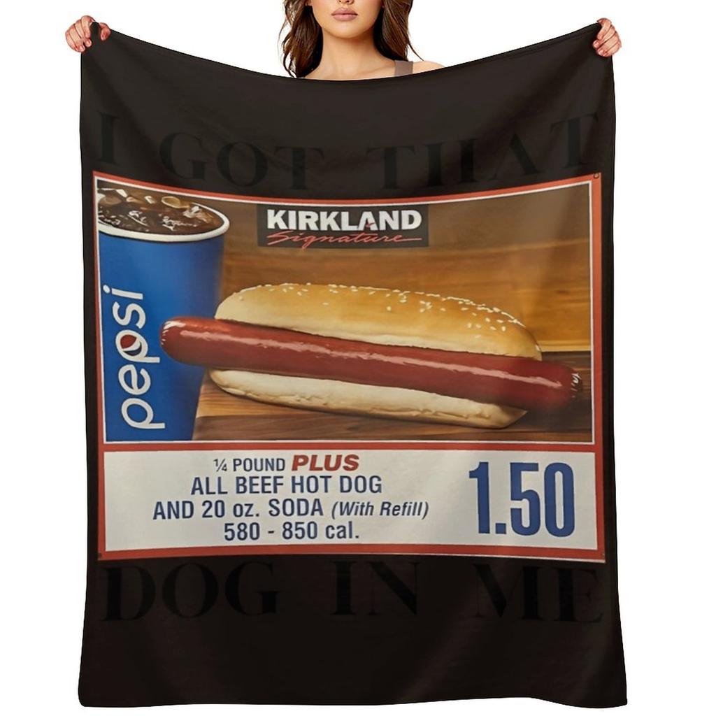 I Got That Dog In Me Hot Dog Throw Blanket Blankets For Sofas Flannel Luxury Throw Sleeping Bag Blankets