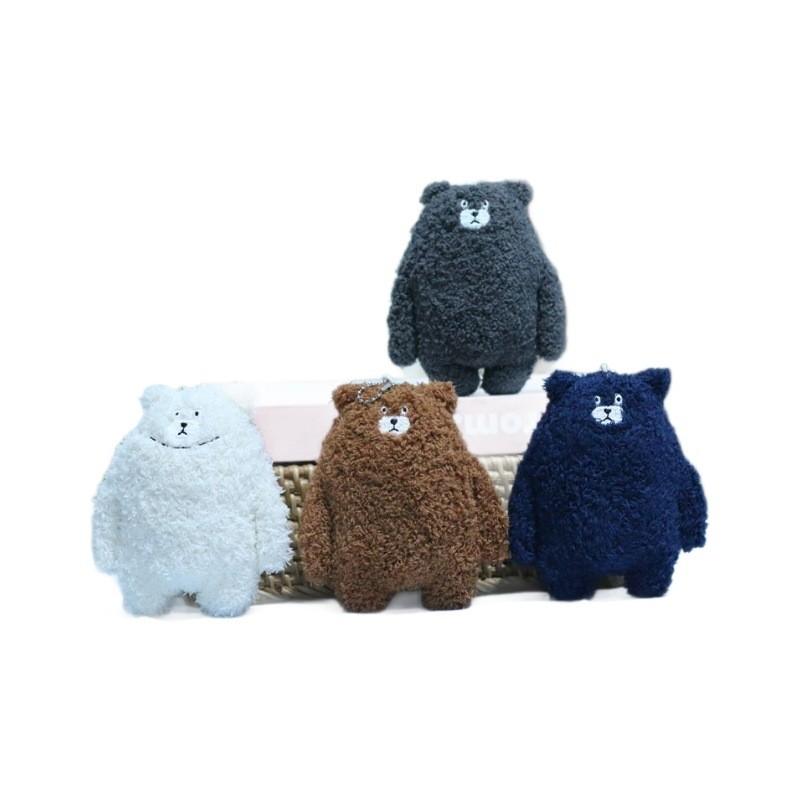 Adorable Cute Bear Plush Keychain Soft Stuffed Animal Doll Bag Pendant Accessory