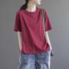 Brand Discount Store Genuine Goods Women clothes Pure Cotton Short sleeve Top Plus size Loose Casual Print Summer T-shirt Tide