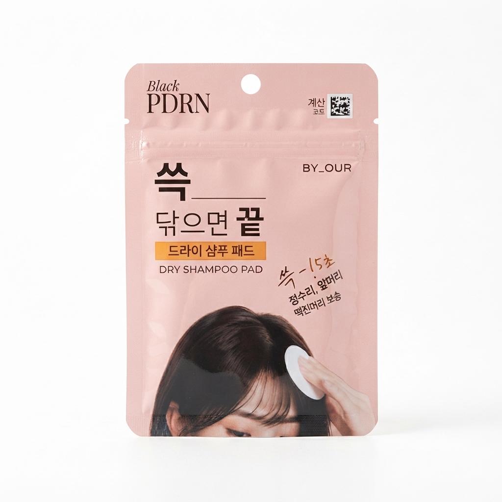 Byour 360 Volume Up Black PDRN Dry Shampoo Pad 4 Pcs