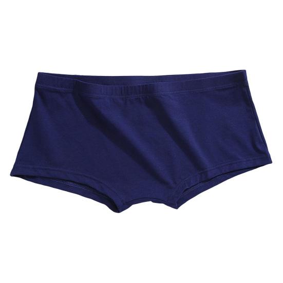 Мужские трусы-боксеры, однотонные, дышащие, эластичные, U-образные, с плоским углом, трусы, домашняя одежда