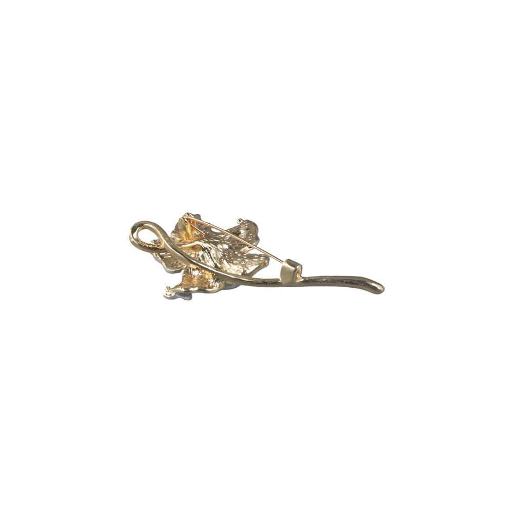 Zinc Zinc Alloy Shiny Flower Brooch Enamel Fashion Jewelry Little Fresh Oil Dripping Brooch  Activity Gifts