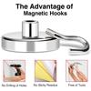 E25 22KG Pull Force Magnetic Steel Hook Kitchen Refrigerator Iron Door Hanging Hook
