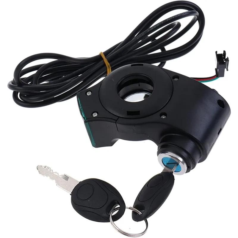 Электровелосипедный вольтметр с цифровым замком и кнопкой управления дроссельной заслонкой Электровелосипедный вольтметр с цифровым замком и кнопкой управления дроссельной заслонкой Дисплей напряжения Переключатель питания