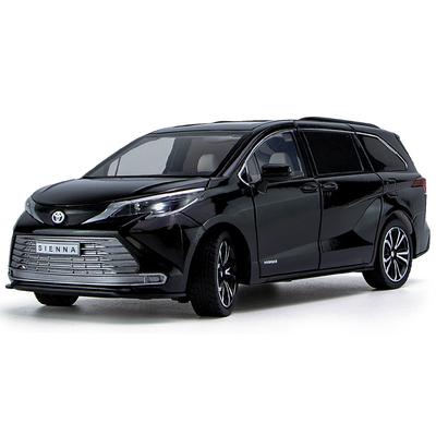 1/24 TOYOTA Sienna MPV Модель автомобиля из сплава Литая металлическая модель автомобиля Высокая симуляция Звук и свет Коллекция Детская игрушка Подарок