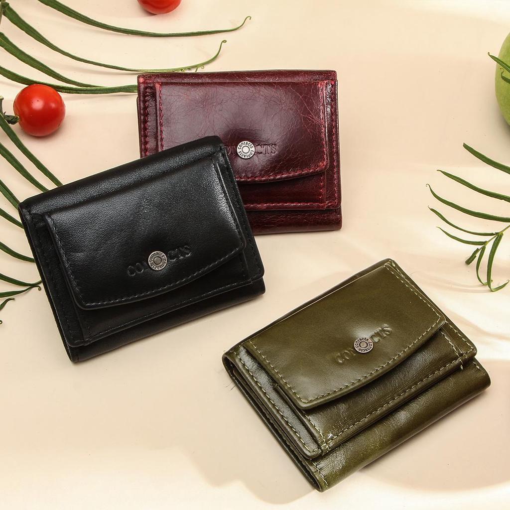 CONTACT'S женский компактный бумажник из натуральной кожи