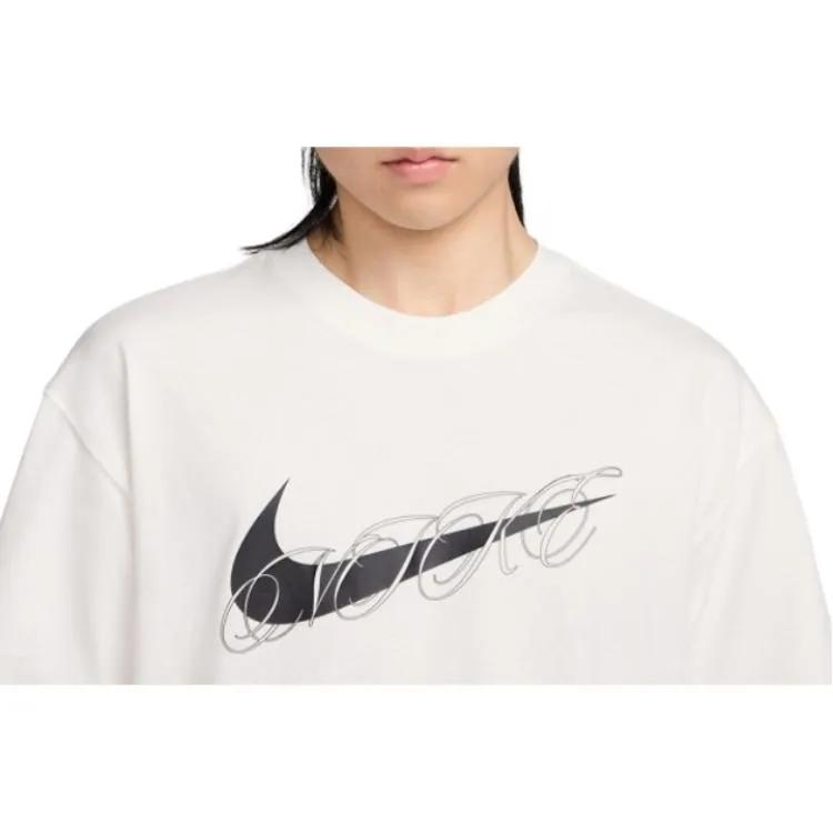 Nike Max90 T Shirts Men's White Crew Neck Moderate Straight Fit (Unisex) T-Shirts FV8399 133