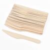 Disposable Wooden Spoon Fork Knife Cutlery Set Rustic Wedding Birthday Party Tableware Decoration Supplies Dessert Cake Scoop