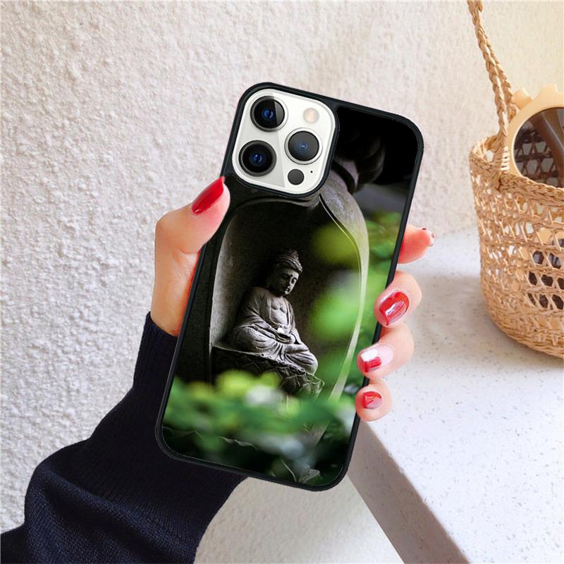 Чехол для телефона 'Будда Спокойствие' для iPhone 17 Air 16 Coque 15 14 12 13 PLUS 11 PRO MAX Задняя крышка Fundas Shell