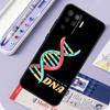 Retro DNA Science Illustration For Oppo A94 A74 A54 A15 A18 A38 A58 A78 A98 A40 A60 A80 A16 A76 A96 A57 A17 A77 A5 Pro Case