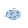 Plastic Divided Dinner Plate Flower Shape Snack Container Plate Food Storage Tray  Household Use