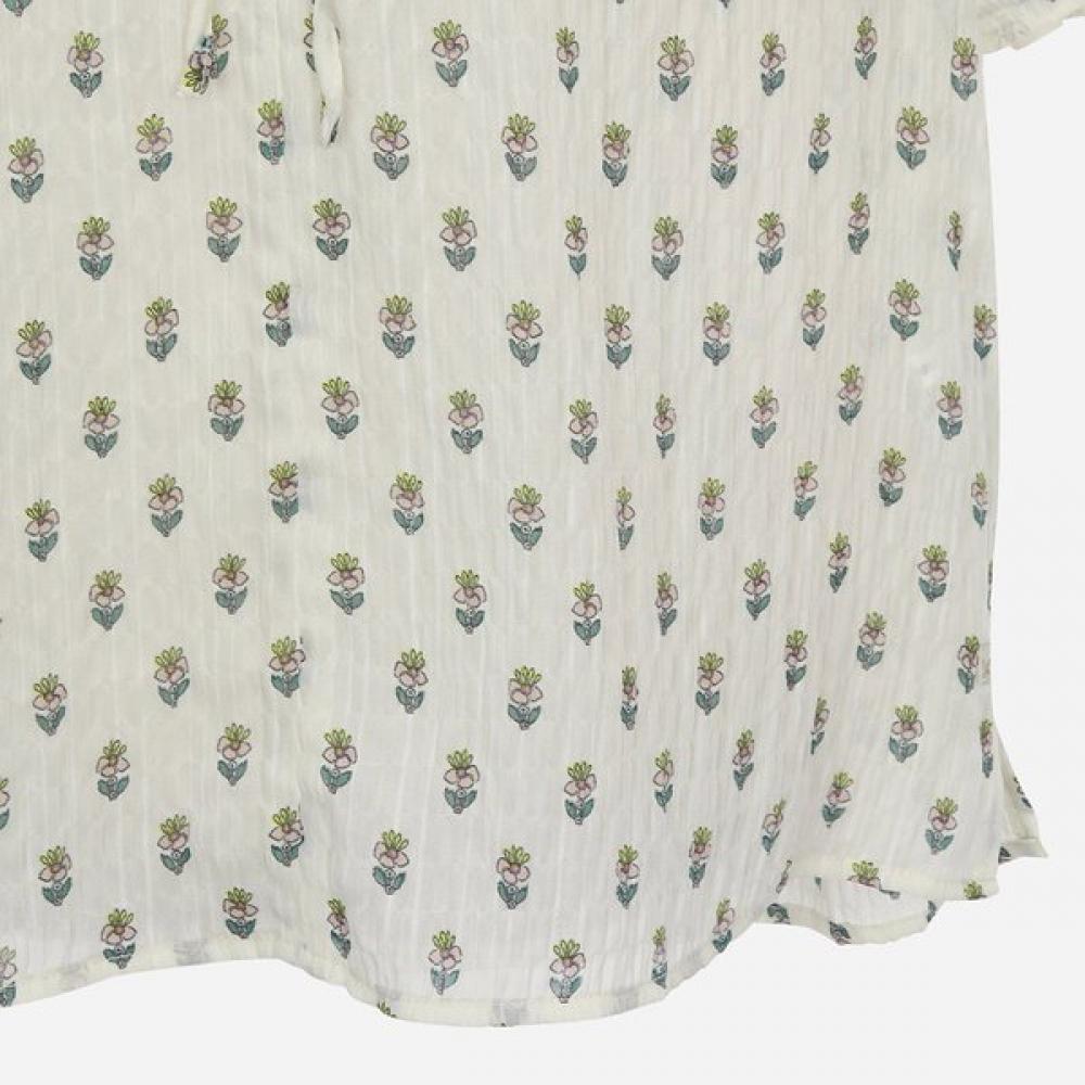 Thursday Island Women Ruffle Collar Flower Blouse T264mbl213w