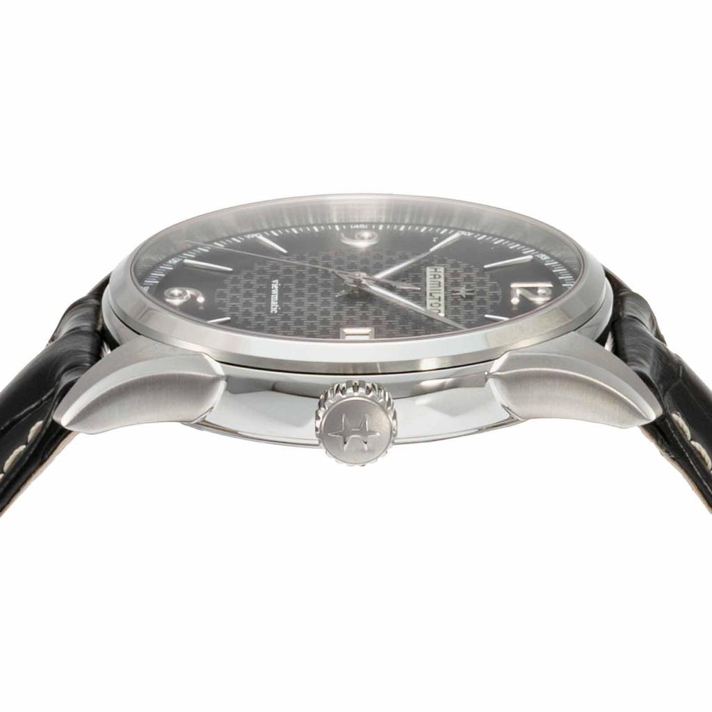 Часы Jazzmaster Viewmatic Auto с черным циферблатом из нержавеющей стали и сапфировым стеклом, автоматические, 44 мм, швейцарские брендовые часы H32755731 [Hamilton] мужские [Товар]