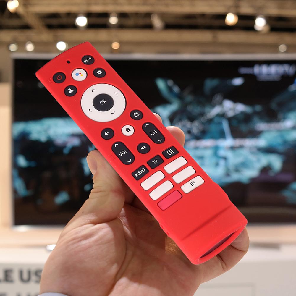 Силиконовый противоскользящий чехол для пульта дистанционного управления с отстегивающимся ремешком для телевизора Hisense Voice Remote ERF3V90H