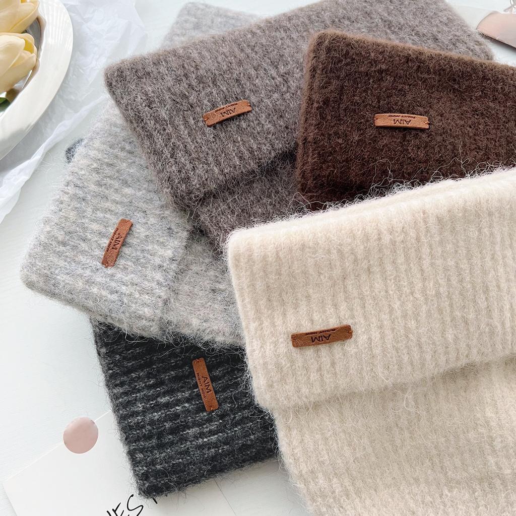 2025 Solid Color Knitted Beanies Hat Winter Warm Women Wool Hat Multicolor Skullies Caps Soft Elastic Cap Sport Bonnet Gorro