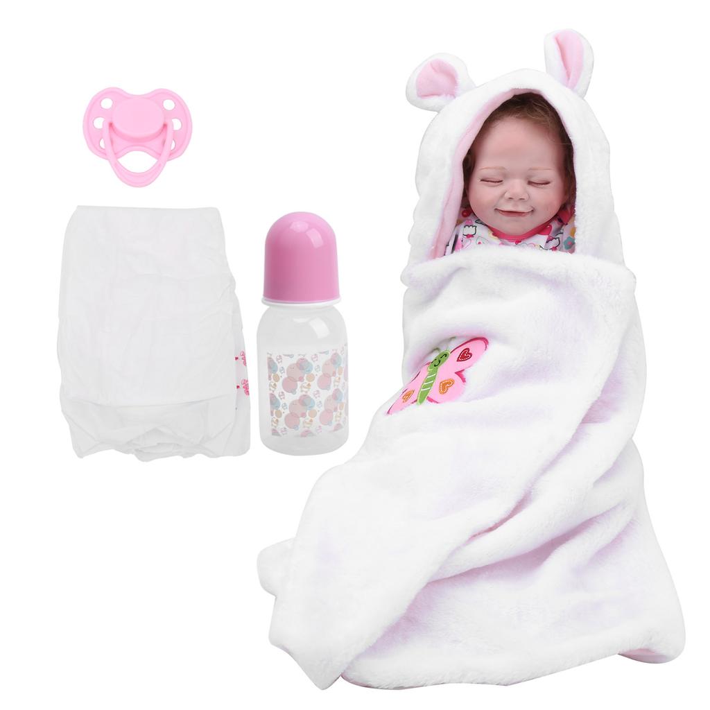 22 Inch Cute Soft Finished Reborn Baby Doll Lifelike Children Role Play Doll Girls Gift Toy