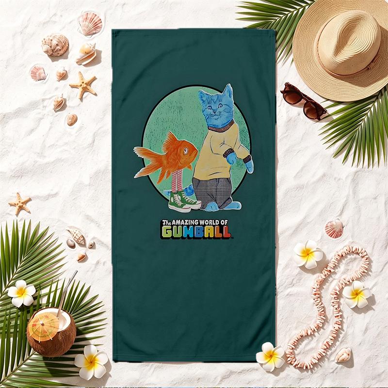 Gumball Soft Beach Towel Stylish Beach Pool Towel for Summer Seaside Vacation Travel