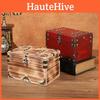 Wooden Vintage Organizer Box With Latch For Desktop Storage Gift Decoration