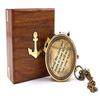 5.08 Cm Brass  Finish Engraved Quote Compass
