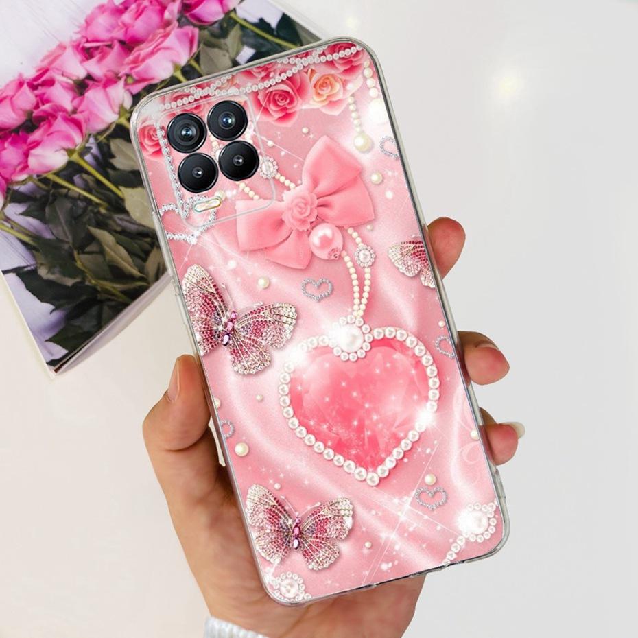Чехол для Realme 8 4G / Realme 8 Pro / Realme 8 5G Красивые Чехлы для Телефона с Принтом Для Realme8 8Pro Мягкий Силиконовый ТПУ Задняя Крышка