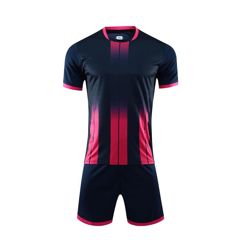 Custom Soccer Uniforms Sublimation Printing Men Football Jersey Set Quick Dry Breathable Sportswear for Team Training