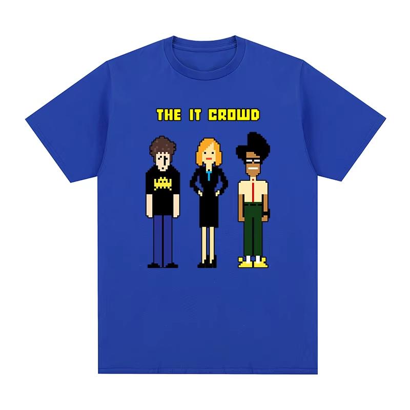 Men's & Women's New Vintage T‑Shirt with The IT Crowd Fun Geek TV Show Creative Gift Graphic Print Women And Men T-shirt