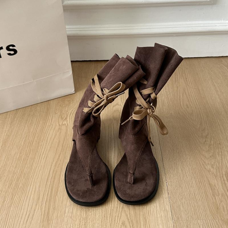 Модные римские сандалии Модная женская обувь 2025 Летние каблуки Шлепанцы Платформа На все случаи жизни Гладиаторская Роскошные для девочек