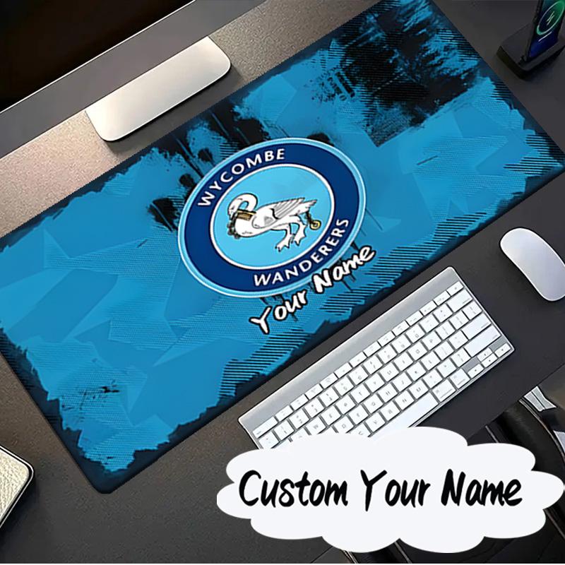Custom Name Mouse pad Wanderers Crest Mouse pad, Gaming Mouse Pad, keyboard pad, Desk Decor for computer notebook Fan Birthday Gift