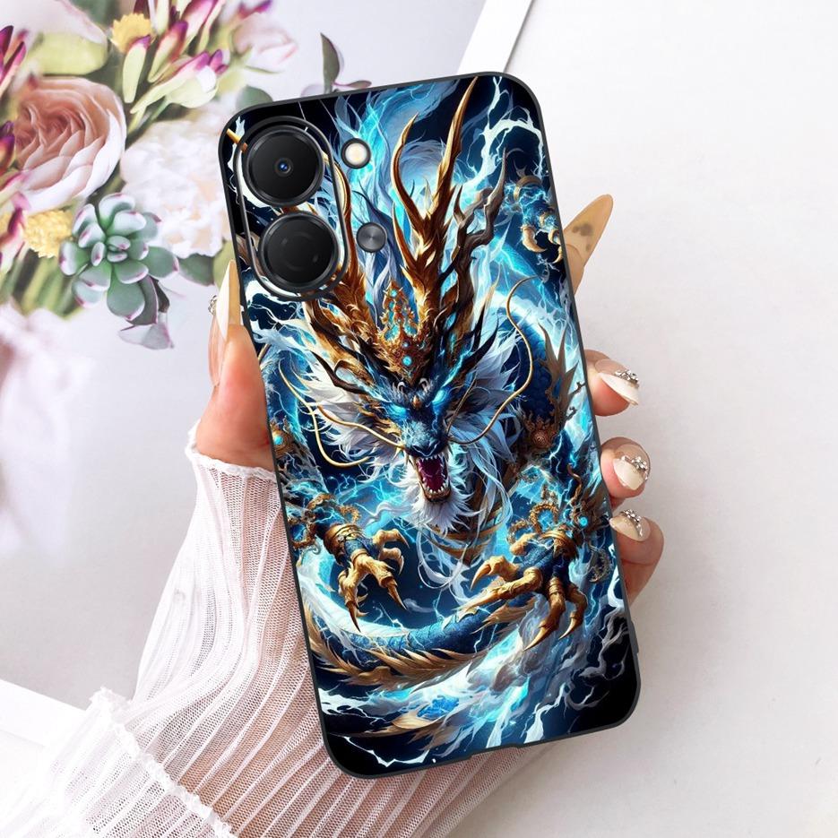 For Tecno Spark GO 3 5G Case KN3 Colorful Flowers Luxury Painted Cover Soft TPU Phone Case For Tecno Spark GO 3 SparkGo 3 Fundas
