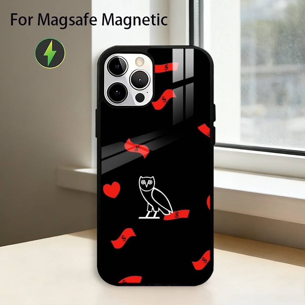 D-Drake OvO O-OWL Phone Case For iPhone17,16,15,14,13,12,11 Plus,Pro Magnetic with Magsafe Wireless Charging