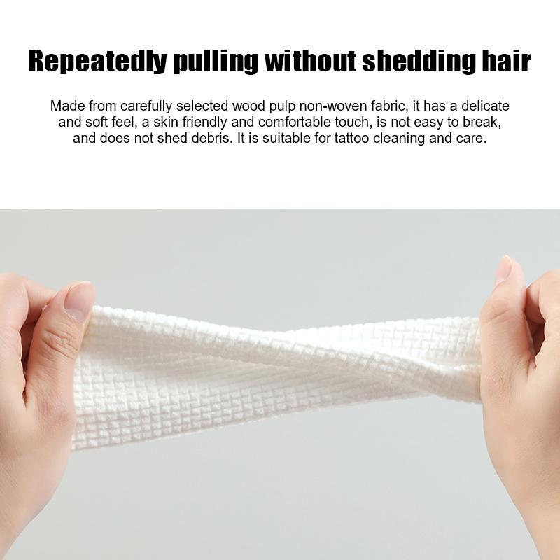 100Pcs Disposable Tattoo Towel Paper Tattoo Wipe Paper Disposable Strong Water Absorption Tattoo Skin Cleansing Towel Tissue