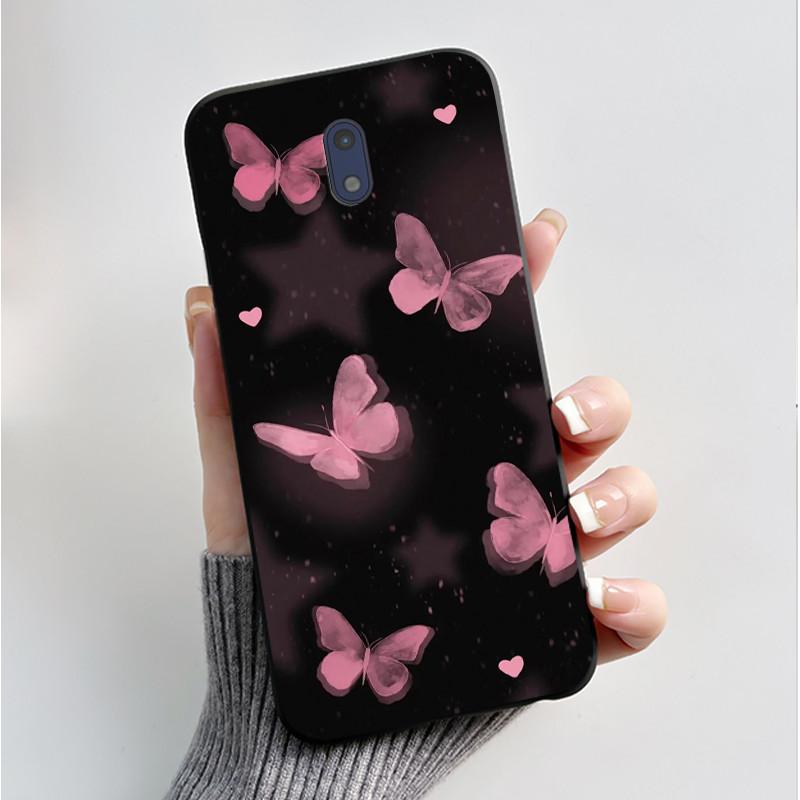 For Nokia 3 Case For Nokia 3.1 Phone Case Luxury Fashion Butterfly Flowers Soft Slim Black Silicone Back Cover for Nokia3 Casing