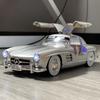 1:18 Benz 300SL Высокодетализированная Металлическая Модель Автомобиля Масштабная Декорация для Спальни и Подарок на День Рождения Мальчика Декорации для Гостиной и Праздника