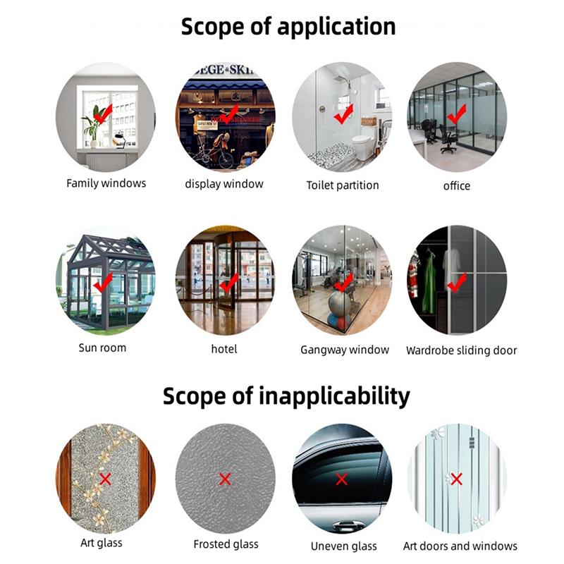 1PC Shop Window Christmas Decor Reusable Christmas Window Art Bell Pattern Window Stickers Holiday Store Front Decals 45x60cm