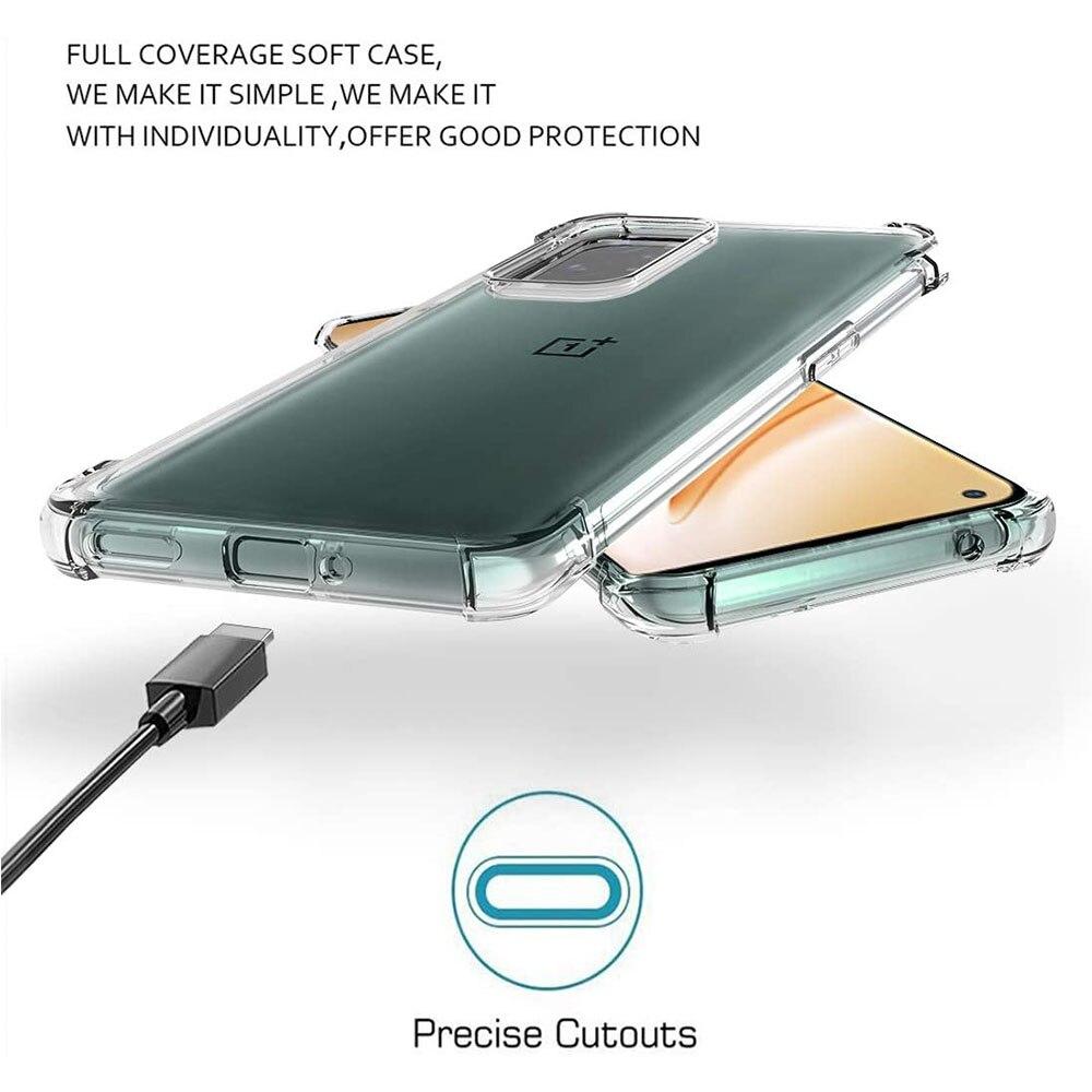 Противоударный чехол для телефона с подушкой безопасности для OnePlus 7 8 9 Pro 9 R 6T 7T 8T Чехлы Ультратонкая мягкая силиконовая прозрачная задняя крышка для One Plus Nord N10 N100 N200 Shell
