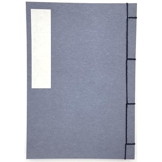 Japanese-style bound notebook, Gentian blue, for diaries and haiku, 1 volume