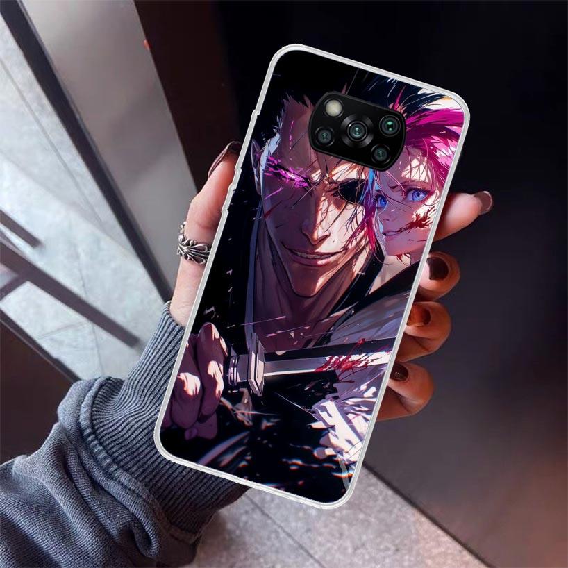 Zaraki Kenpachi Bleach Phone Case For Xiaomi Poco X7 X6 X5 Pro F7 Ultra Redmi 15C 15 13 13C 12 12C 10 10A 10C 9 9A 9C 9T Shell P