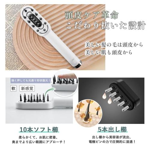 Kiboer Electric Brush Facial Beauty Device Electric Scalp Brush Scalp Care Face Care Single Use EMS RF EP Micro Current Light Beauty Lotion Box Includ