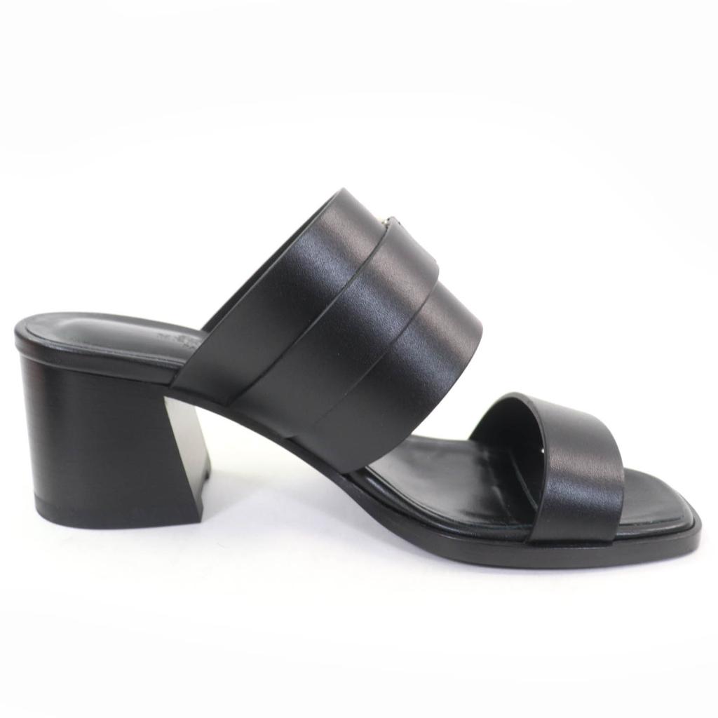 Excellent HERMES Sandals cute Purchased in 2025 Glennan Metal Leather black  Used