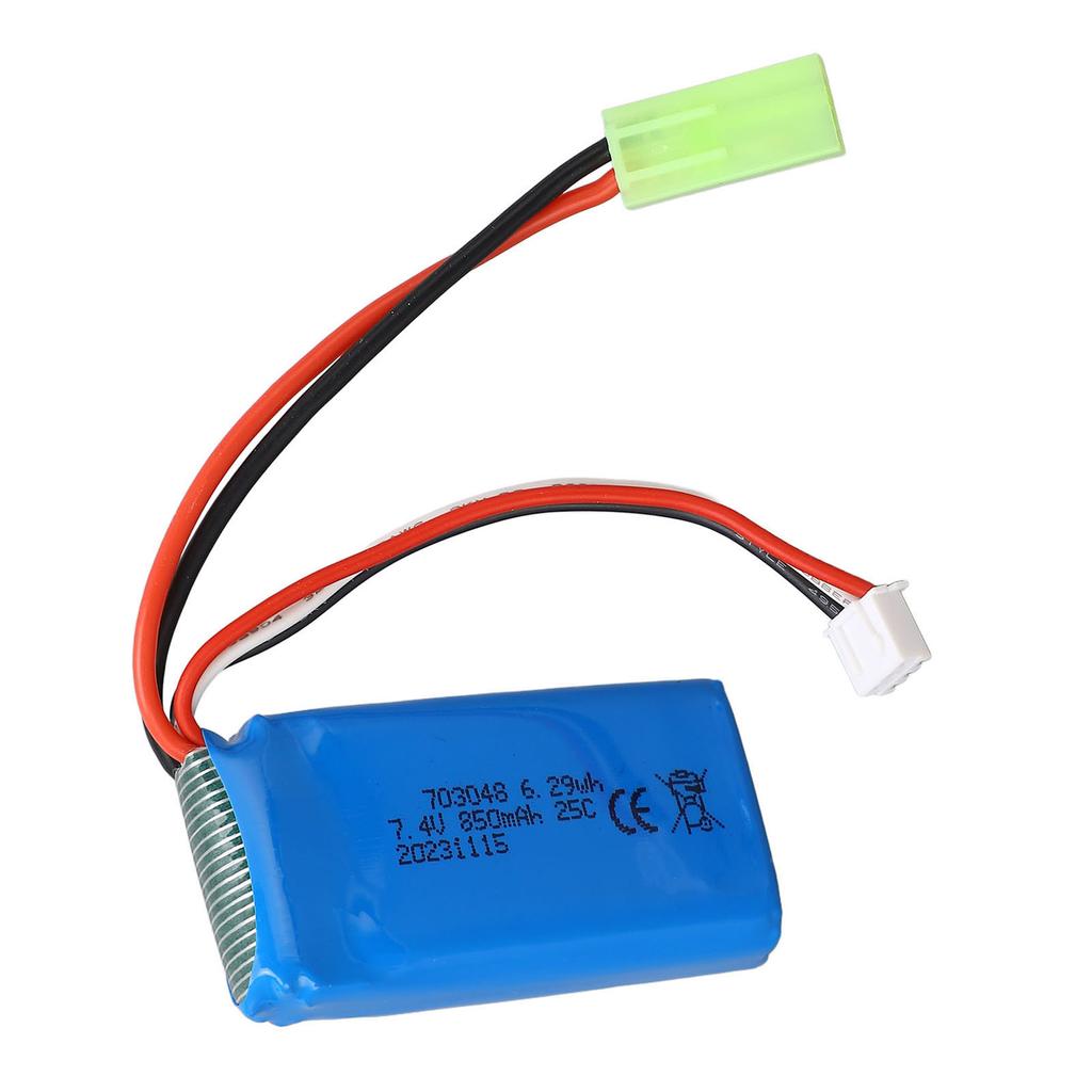 7.4V 850mAh литиевая батарея 703048 для WLToys V912 V262 V333 V353 BQ202 RC самолет замена