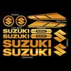 Декоративная наклейка для мотоцикла Suzuki с логотипом на английском языке, водостойкая, светоотражающая наклейка, набор логотипов на бак, эмблема на шлем, виниловый комплект