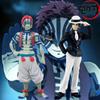 Demon Slayer Anime Action Figure - Kamado Tanjirou with Agatsuma Zenitsu And Nezuko PVC Model Toys Kimetsu No Yaiba Warriors