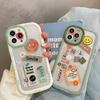 Funny Letter Shockproof Bumper Clear Cute Smile Phone Case For Iphone 14 13 12 11 Pro Max Fashion Soft Silicone Back Cover Case